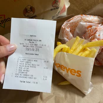 Popeyes Piazza Avm Menü Hatası