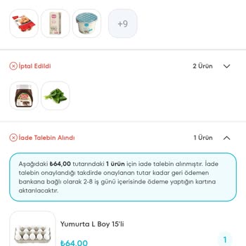 A101 Eksik Ürünümü Hem Getirmiyor Hem De İade Talebimi Onaylamıyor!
