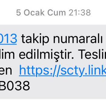 Scotty Kargo Ürünleri Göndermiyor Ama Teslim Edildi SMS'i Gönderiyor