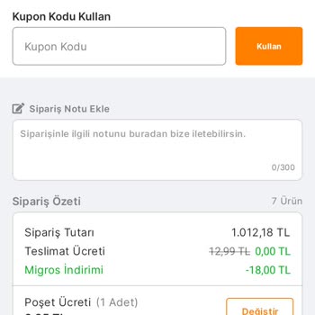 Migros Colendi Hazır Limit Alışveriş Hatası