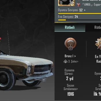 PUBG (Pubgmobile.com) Güncellemeden Sonra Rütbem Düştü