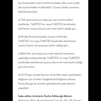 Kıyafet Sepeti İade/Değişim Fiyaskosu Müşteri Temsilcisi Terbiyesizlik