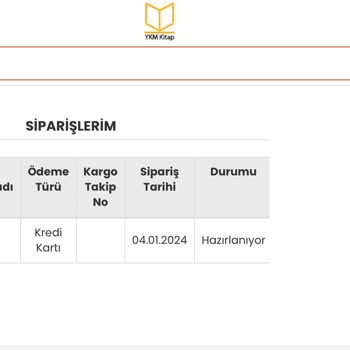 Ykmkitap Siparişimi Kargoya Vermiyor