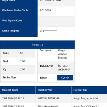 Sürat Kargo İkitelli Aktarma Sorunu