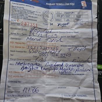 Yurt İçi Kargosunun (Emek Şubesi), Kargomu Kaybetmesi!