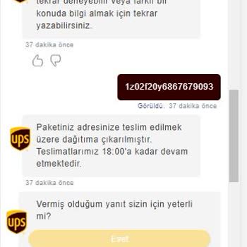 UPS Türkiye Kargo Dağıtım Sürecinde Yaşanan Gecikmeler Ve İletişim Sorunları