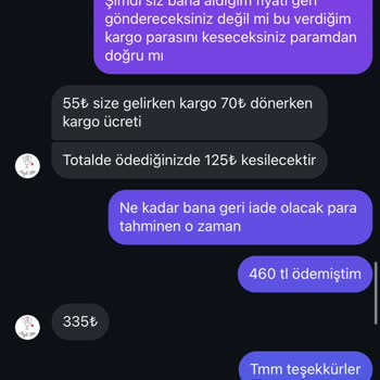 Angel Mia Ürün İade Parası