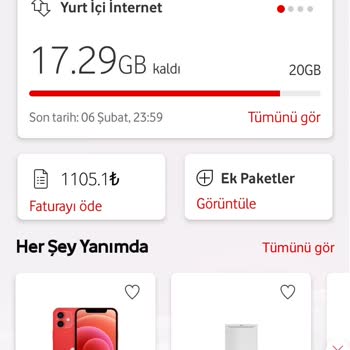 Vodafone Faturalı Hat Sıkıntısı