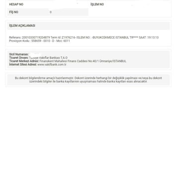 VakıfBank Stajyer Kartı İçin Tekrar