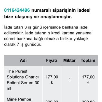 Watsons Açıklanmayan Sipariş İptali