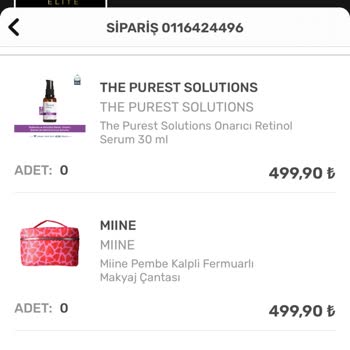 Watsons Açıklanmayan Sipariş İptali