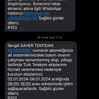 Şok Net İletişim Telefonlarını Açmıyor Muhatap Bulamıyoruz