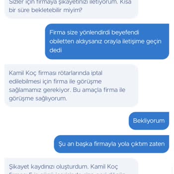 Kamil Koç Firması Rötar Yaptığı Halde Bilet Ücret İademi Yapmıyor