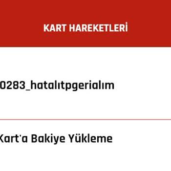 Kahramankart Hatalı Geri Alım