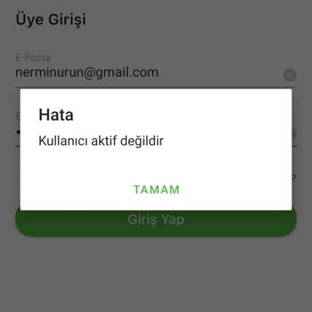 Emlak Jet Kullanıcı Aktif Değildir Hatası