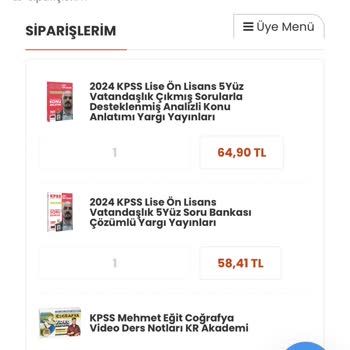 YKM Siparişim Gelmeyeli 15 Gün Olacak