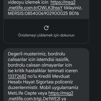 Metlife Emeklilik ve Hayat Talebim Olmadan Sigorta Yapılıyor