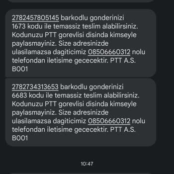 PTT Kargo Ürünümü Yanlış Yere Teslim Etti