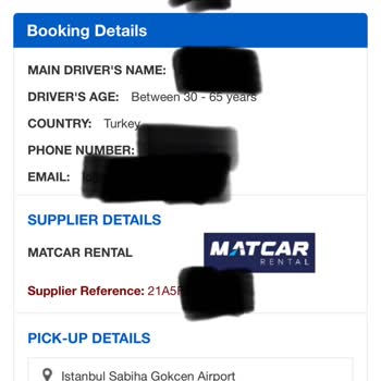 Vıp Cars Matcar Haksız Rezervasyon İptali