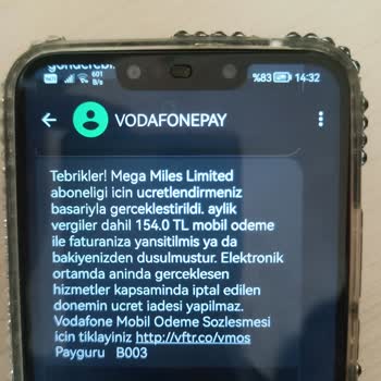 Mega Miles Faturaya Gereksiz Yansıyan Para İademi İstiyorum