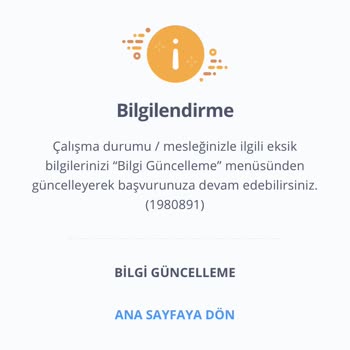 İş Bankası Kredi Başvurusu İçin Olağan Dışında Çalışma Durumu Bilgi Güncellemesi