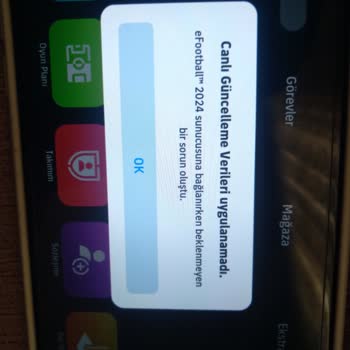 Efootball Canlı Güncelleme Verileri İndirilemedi