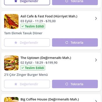 Getir Oluşturulmayan Siparişin Ücret İadesi