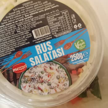 Metro Grossmarket Marketten Aldığım Rus Salatası Mezesinin Kalitesizliği