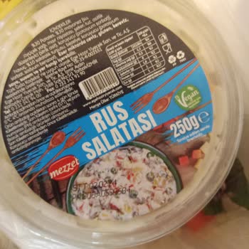 Metro Grossmarket Marketten Aldığım Rus Salatası Mezesinin Kalitesizliği
