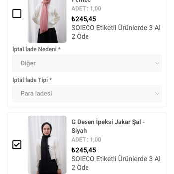 Ozsarıcam İade Yapmıyor
