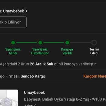 Sendeo Kargo Kargom Gelmiyor