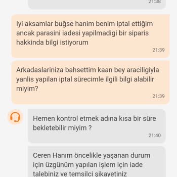 Trendyol Yemek Geciken Sipariş Ve İade Sorunu