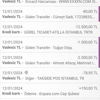 Exxen Kartımdan İzinsiz Çekim