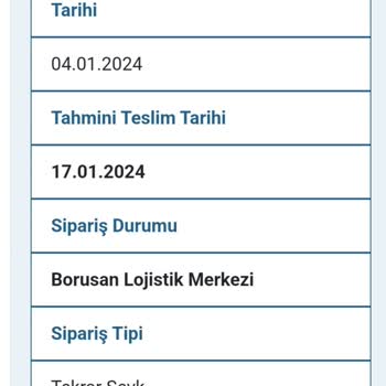 Borusan Lojistik Samsun Şubesi Teslimat Yapmıyor