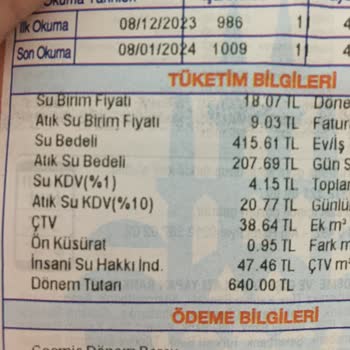 İSKİ Atık Su Ve Su Bedeli