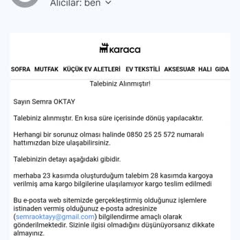 BTK (Bilgi Teknolojileri ve İletişim Kurumu) Karaca'nın Teknik Servis Sorumsuzluğu