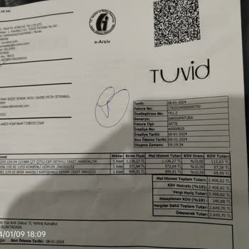 Tuvid XXL İade Ücret Talebini Reddetme