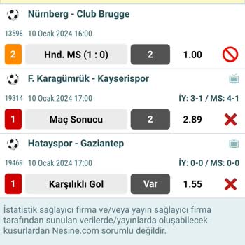 Nesine Oynanan Maç Tahminim Tutmasına Rağmen İptal Olarak Gösteriliyor