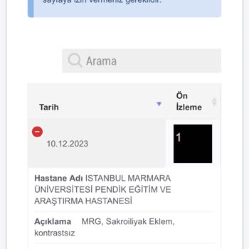 Marmara Üniversitesi Pendik Eğitim ve Araştırma Hastanesi Pendik Eğitim Ve Araştırma Hastanesi MR Sonuçlarının Gecikmesi Hakkında Şikayet