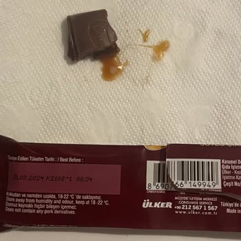 Ülker Caramio Çikolatasında Beklenmedik Madde