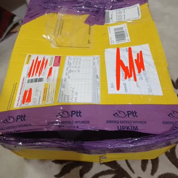 PTT Kargo Kargo Paketi Açılmış İçindekiler Alınmış