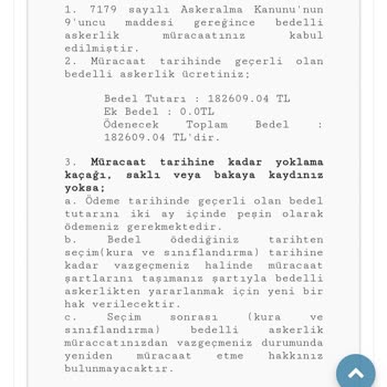 Milli Savunma Bakanlığı Bedelli Askerlik Ücretinin Haksız Artışı