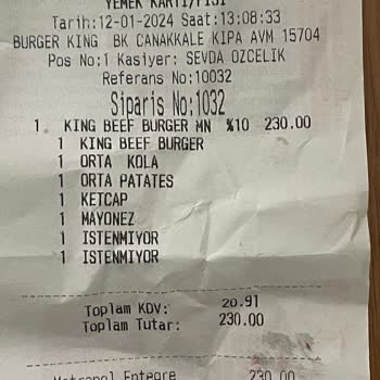 Burger King Pişmemiş Hamburger Köftesi