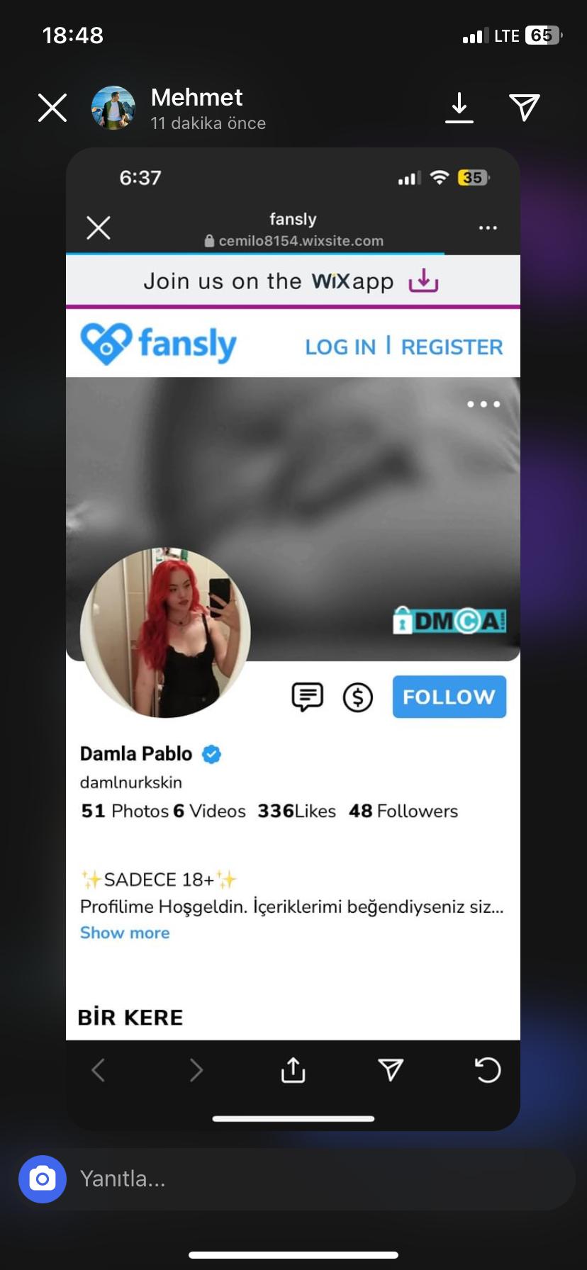 Adıma Onlyfans Hesabı Açılmış Benim Fotoğrafım Kullanılarak - Şikayetvar