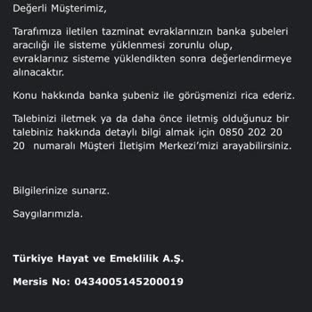 Ziraat Bankası Hayat Sigortasının Karşılanmaması Sorunu