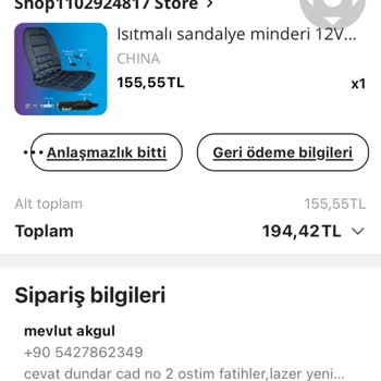 Aliexpress Para İadesini Tam Yapılmıyor