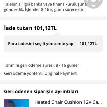 Aliexpress Para İadesini Tam Yapılmıyor