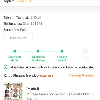 Trendyol Kargo Gecikmesi Ve Gelmemesi