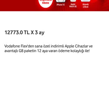 Vodafone Ön Ödemesiz İPhone Teklifi Hakkında Sorun Var