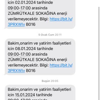 Başkent Elektrik Dağıtım Enerjisa Kırıkkale Sürekli Planlı Kesintisi
